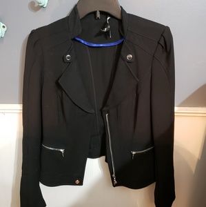 White House Black Market Moto Blazer size 6
